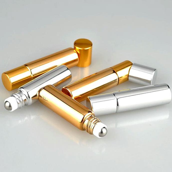 empty colorful perfume essential oil 8 ml 5ml roller roll on bottle with stainless steel ball