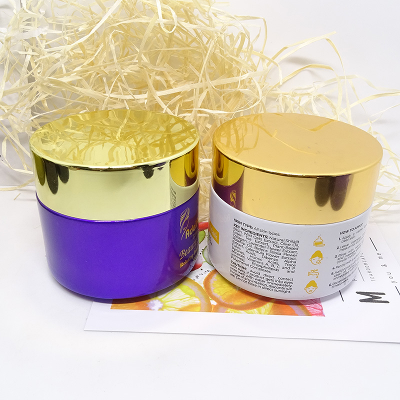 empty container screw lid cosmetic packaging skincare beauty face cream 100g 100ml glass jar