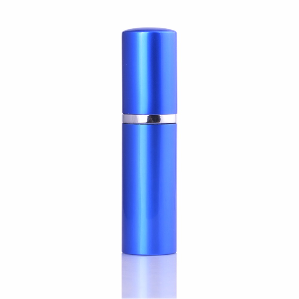 empty cosmetic 7 colors 5ml 10ml mini portable pocket sized aluminum bottles refillable spray perfume atomizers wholesale