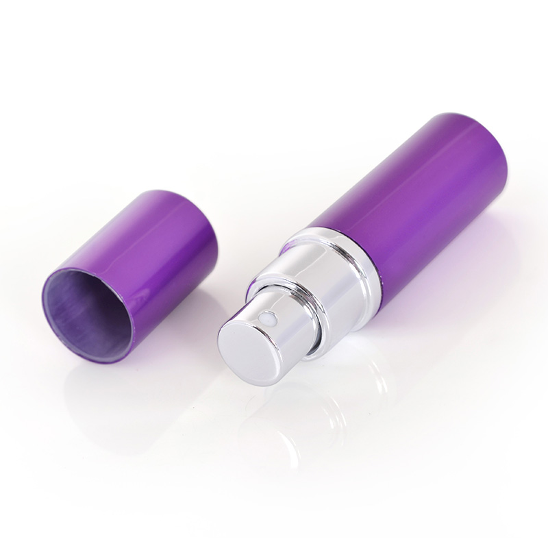 empty cosmetic 7 colors 5ml 10ml mini portable pocket sized aluminum bottles refillable spray perfume atomizers wholesale