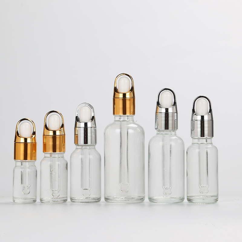 empty cosmetic container 5ml 10ml 15ml 20ml 30ml 50ml 100ml essential oil serum fancy glass bottle
