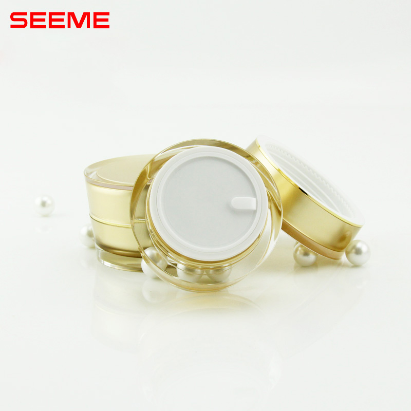 empty cosmetic cream jar acrylic skincare packaging 30g 50g