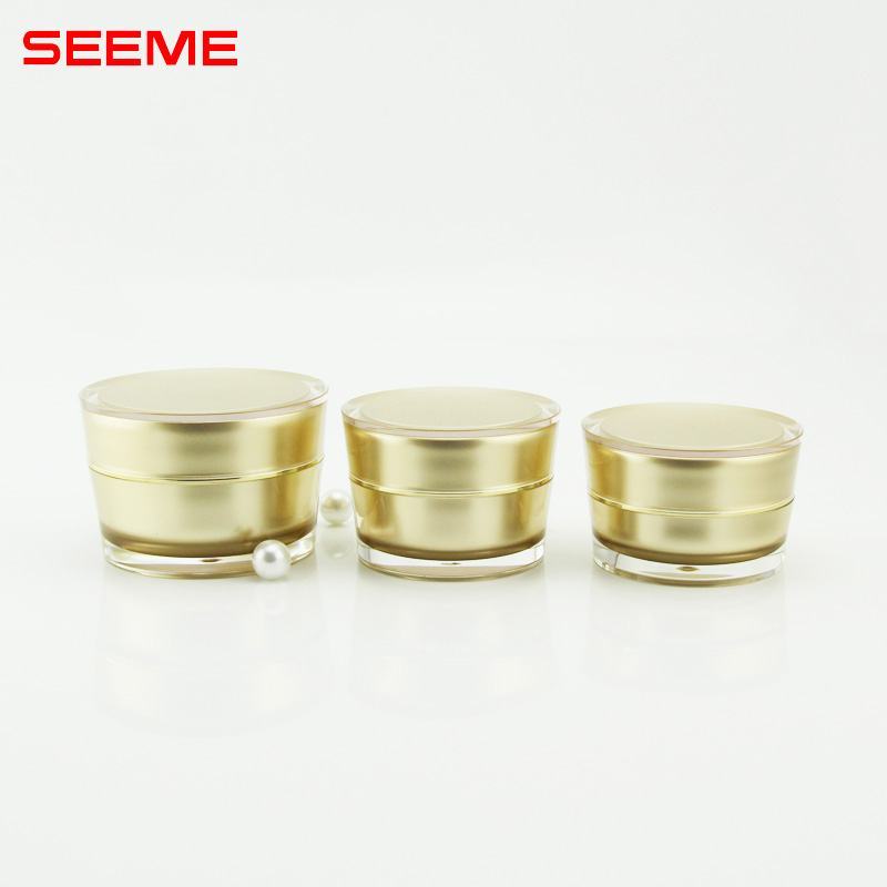 empty cosmetic cream jar acrylic skincare packaging 30g 50g