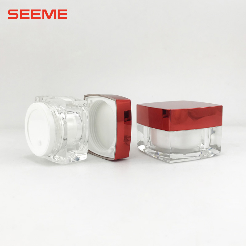 empty cosmetic cream jar plastic skincare cream bottle 30g 50g