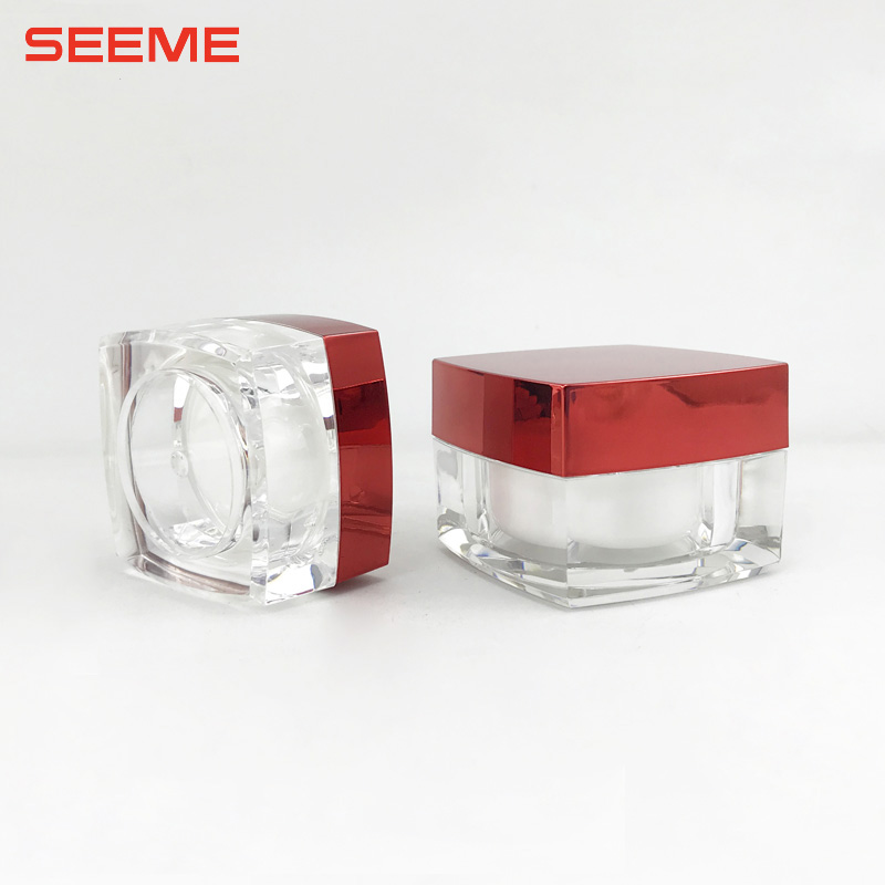 empty cosmetic cream jar plastic skincare cream bottle 30g 50g