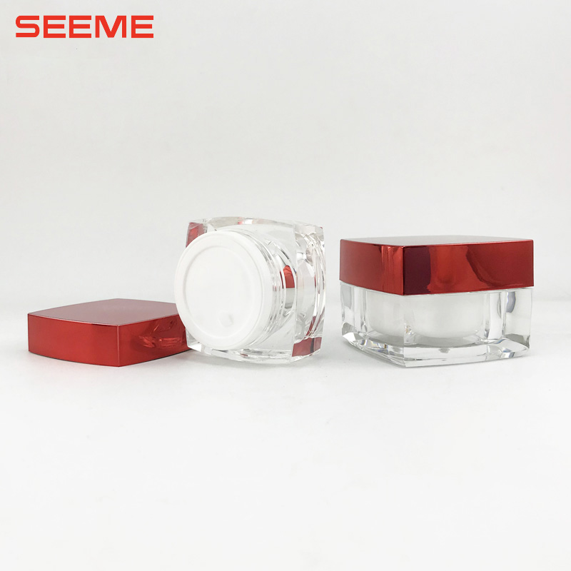 empty cosmetic cream jar plastic skincare cream bottle 30g 50g
