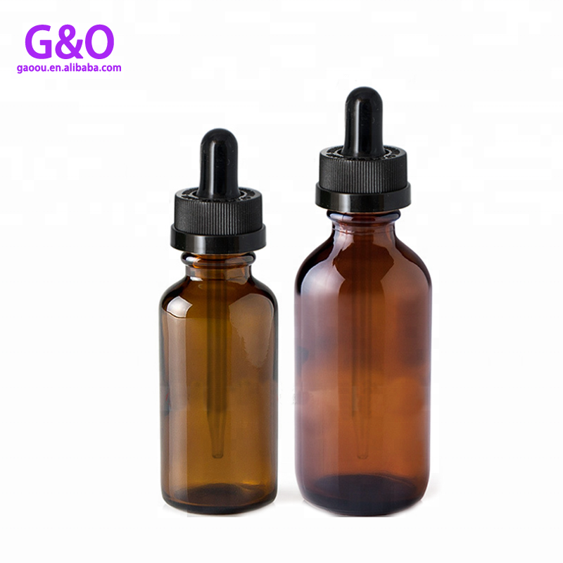 empty cosmetic dropper bottle / essential oil glass dropper bottle / amber glass dropper bottle 1 oz 30ml glass bottle dropper