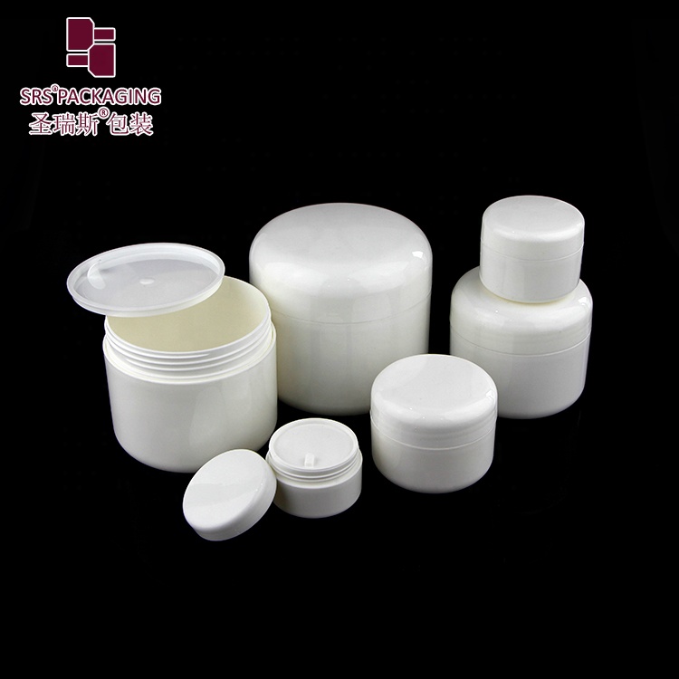 empty cosmetic glossy double wall 8g 15g 30g 50g 100g 150g 200g cream jar 250g