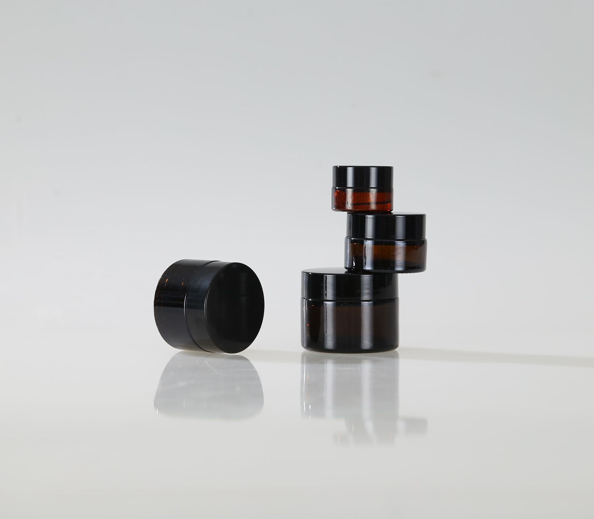 empty cosmetic jar for 180ml 4oz black cosmetic jars amber cosmetic pet jars stars small