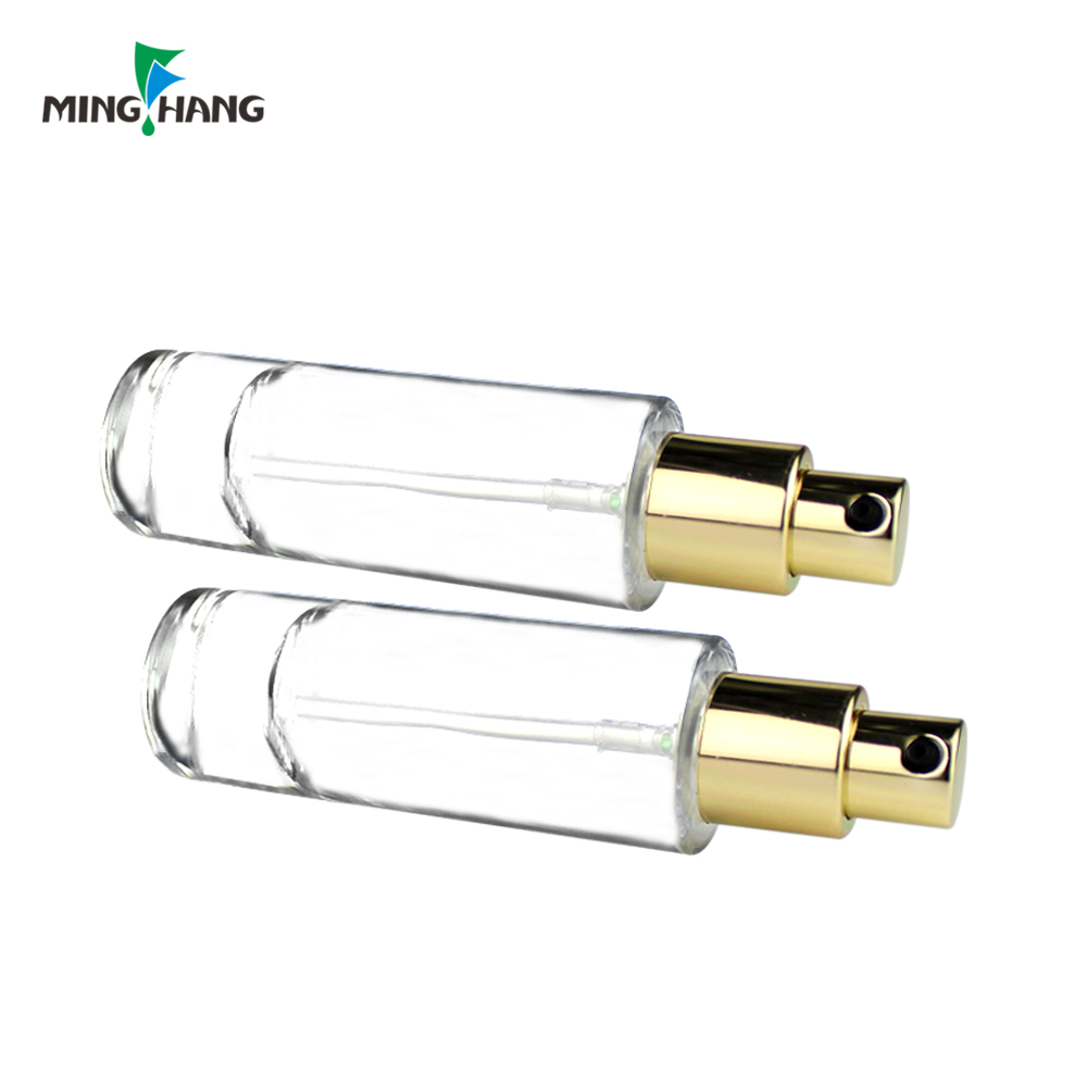 empty cosmetic lotion bottle design serum glass bottle with pump for sale