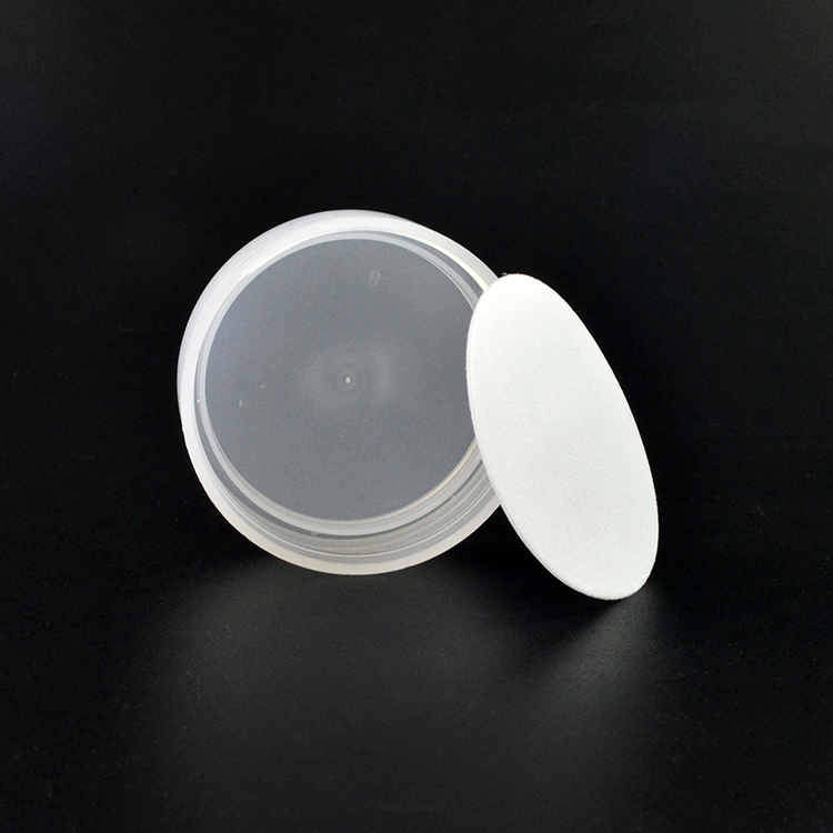 empty cosmetic packaging clear 50g PP plastic double wall skin care cream jar with lid