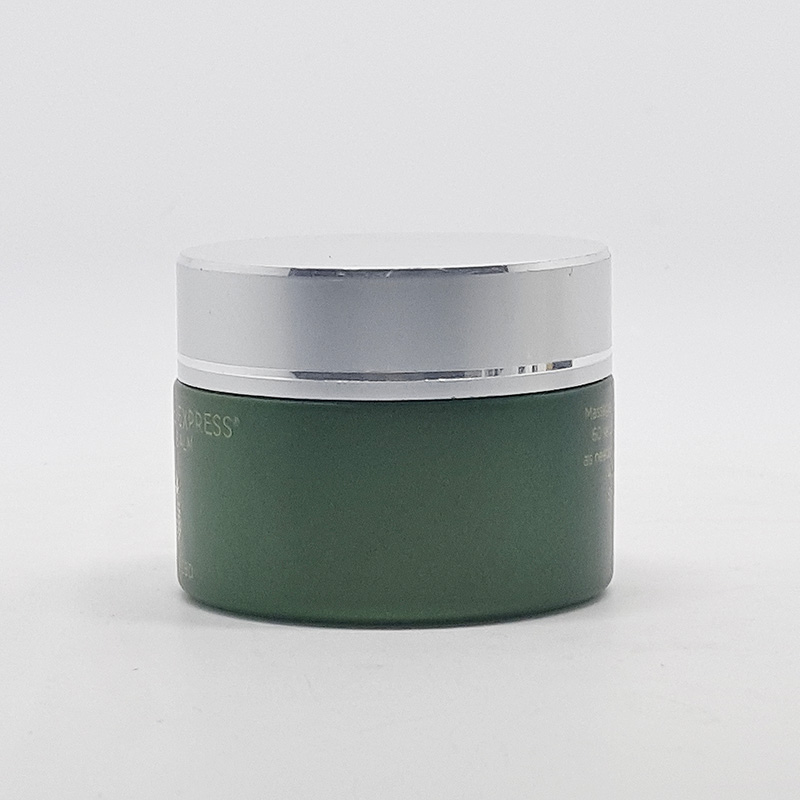 empty cosmetic packaging container skin care face cream eye gel 15ml 30ml 50ml white lid clear frosted glass jar