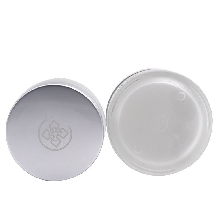 empty cosmetic packaging glass cream jar 15ml 20ml 30ml 50ml 100ml frosted glass jars with silver lids