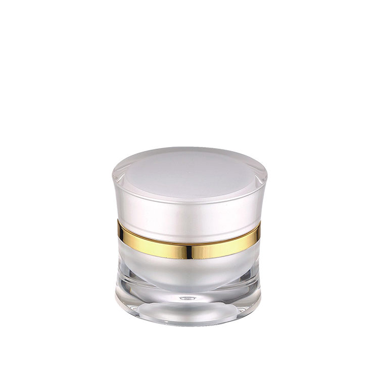 empty cosmetic packaging luxury red color round face acrylic cream jar 15g 30g 50g 15ml 30ml 50ml lotion package jar