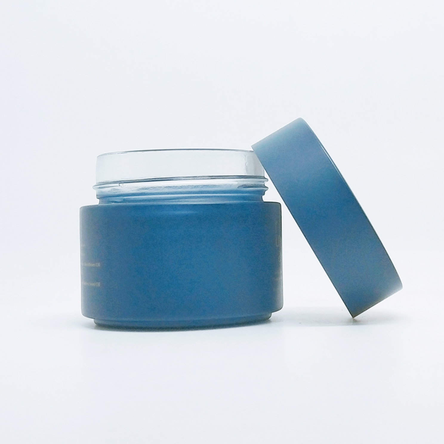 empty cosmetic packaging purple glass containers 5g 10g 20g 30g 50g 100g round glass jars with inner liners