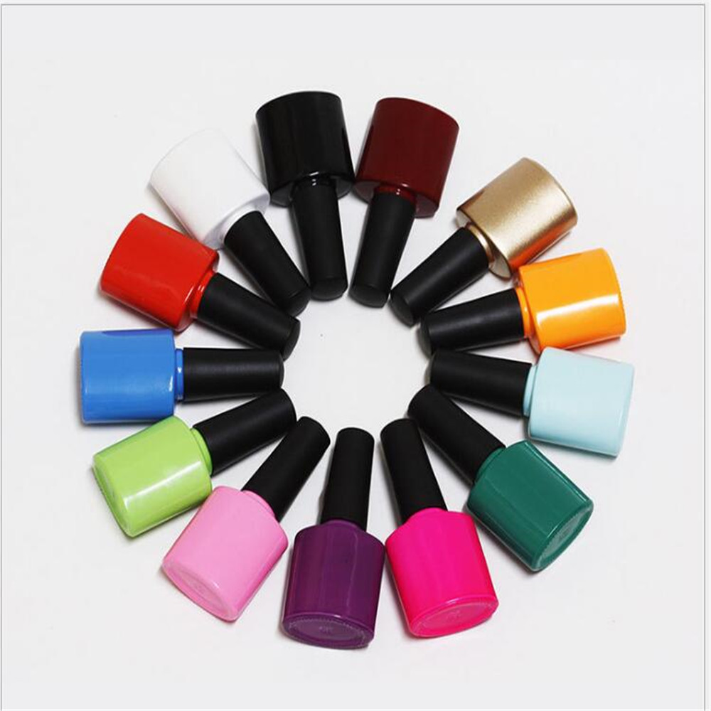 empty customized Cosmetic Glass matte Black Cube Nail Polish Bottle 2ml 5ml 10 ml 12ml 15 ml glass nail polish gel bottle