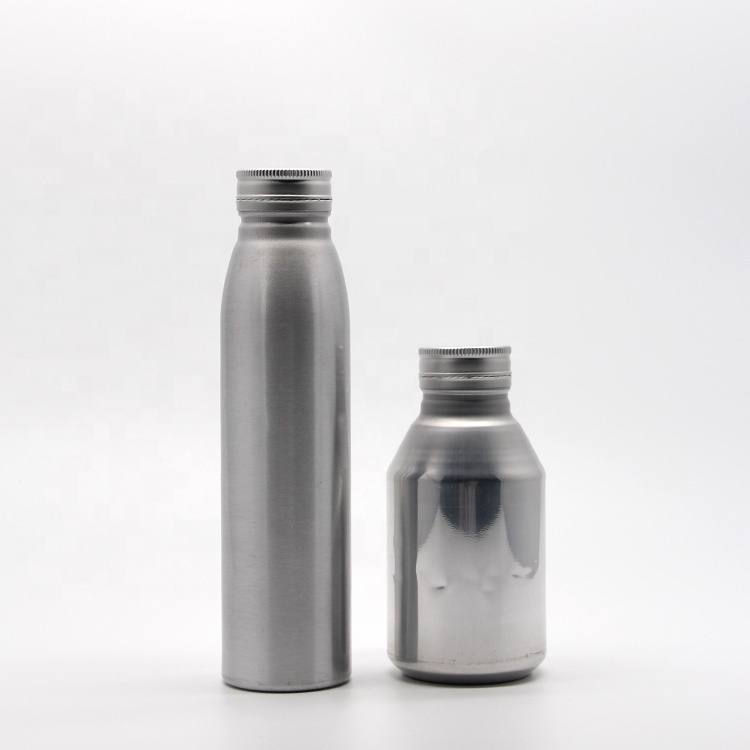 empty eco friendly unique customized design aluminum empty wholesale color aluminium beverage bottle supplier