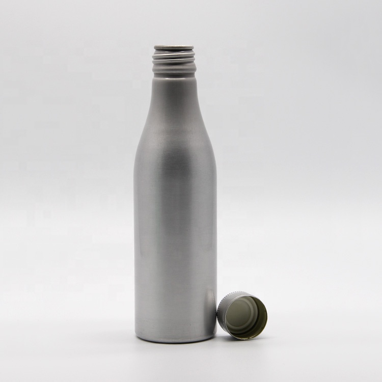 empty eco friendly unique customized design aluminum empty wholesale color aluminium beverage bottle supplier