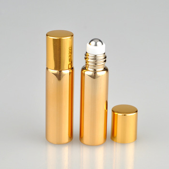 empty ecofriendly glass matte perfume essential oil roll on bottle necklace deodorant clear blue amber 3ml 5ml 8ml 10ml