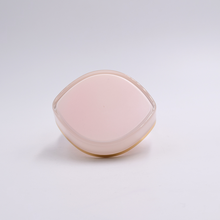 empty eye shape 15g 30g 1oz 50g pink beatiful empty designer cosmetic containers packing acrylic jar for face eye cream