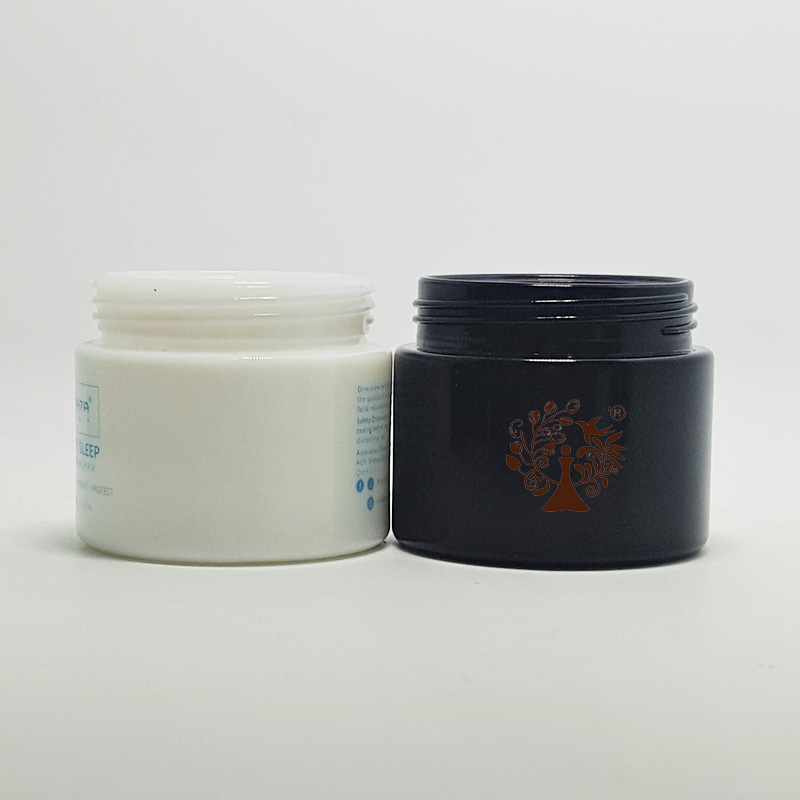 empty facial moisturizing 30ml 30g round cosmetic frosted glass jar for face cream packaging
