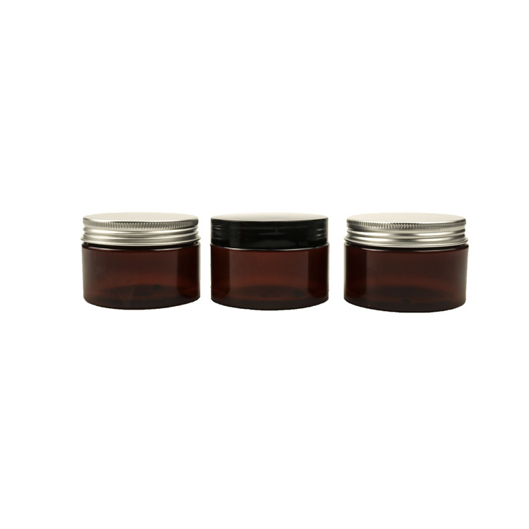 empty food container PET plastic jar 250 ml cosmetic cream jars 250g clear pet 68 caliber PP cap 8oz plastic jar