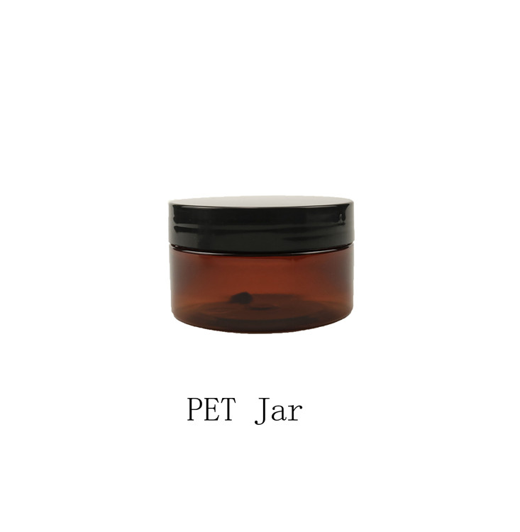 empty food container PET plastic jar 250 ml cosmetic cream jars 250g clear pet 68 caliber PP cap 8oz plastic jar