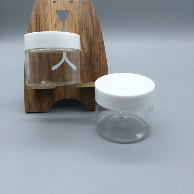 empty food container PET plastic jar 250 ml cosmetic cream jars 250g clear pet 68 caliber PP cap 8oz plastic jar