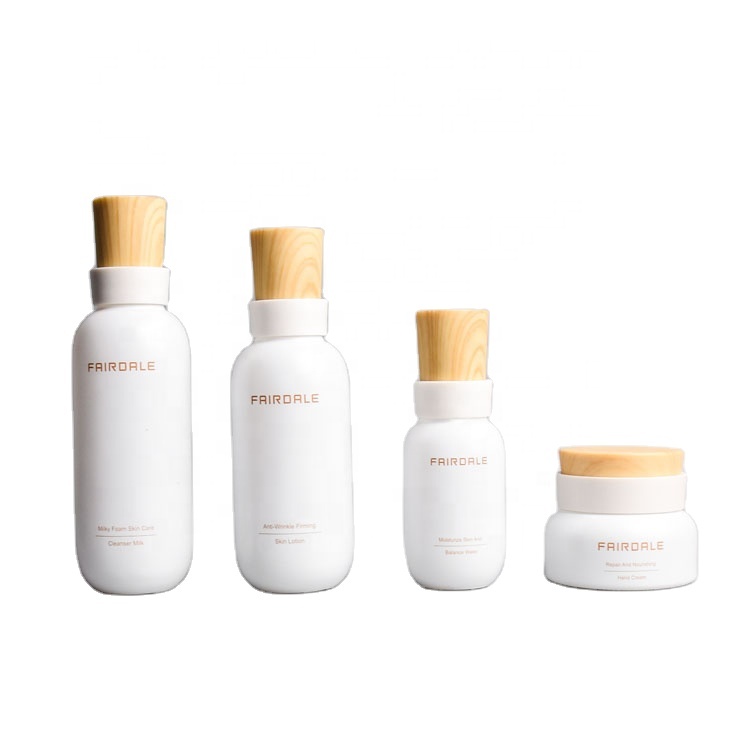 empty glass bottle glass jar for skin care cosmetic