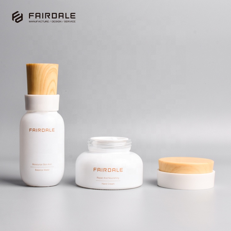 empty glass bottle glass jar for skin care cosmetic
