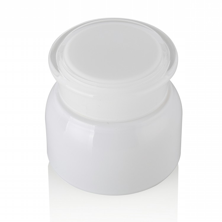 empty glass jar 30g 50g 100g wholesale white glass jar containers custom cosmetic jars glass