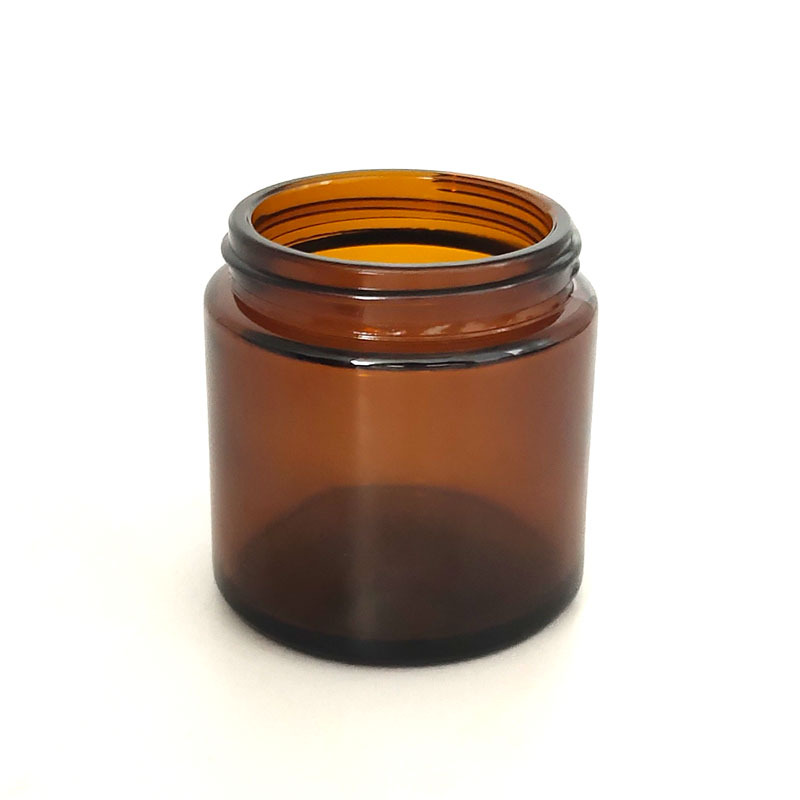 empty glass jars glass wholesale amber frosted glass candle jars in bulk with lids