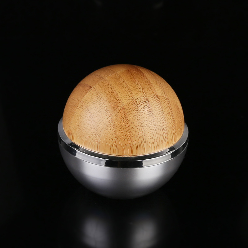 empty globe acrylic jars wooden globe cream jar luxury face cream jar