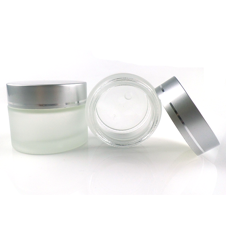 empty good quality 1oz 2oz 4oz frosted cosmetic jars and containers