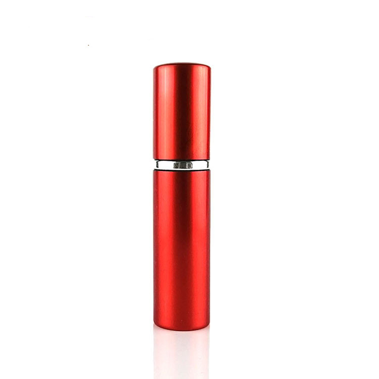 empty luxury 5ml colorful refillable aluminum perfume spray bottle