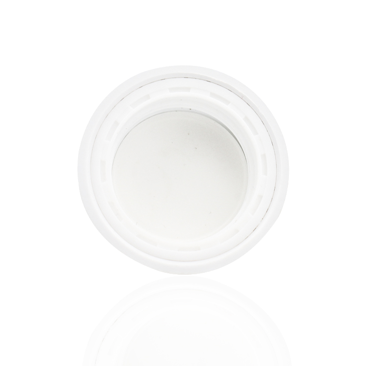 empty luxury frosted glass cream packaging bottle cosmetic jar