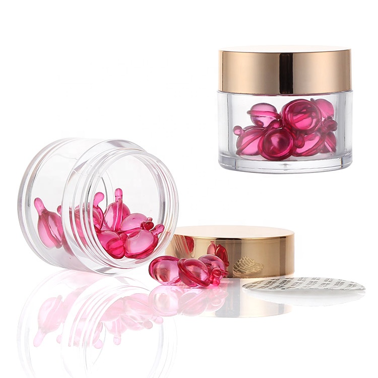 empty luxury plastic private label skin care cosmetics facial skin whitening cream lotion face cream jar