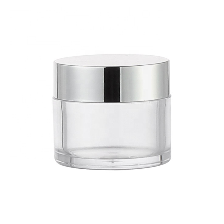 empty luxury plastic private label skin care cosmetics facial skin whitening cream lotion face cream jar