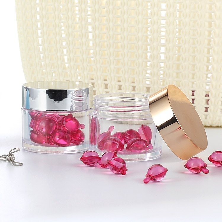 empty luxury plastic private label skin care cosmetics facial skin whitening cream lotion face cream jar