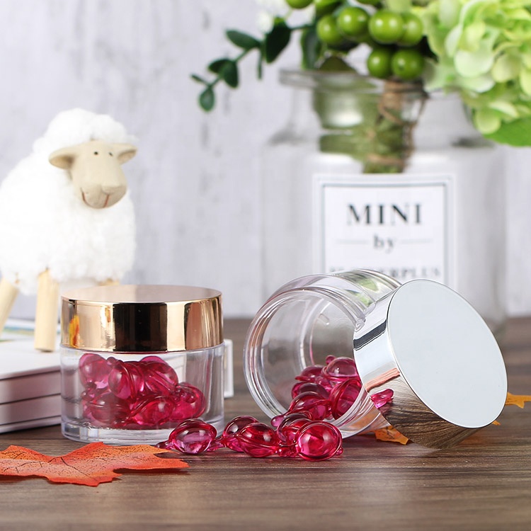 empty luxury plastic private label skin care cosmetics facial skin whitening cream lotion face cream jar