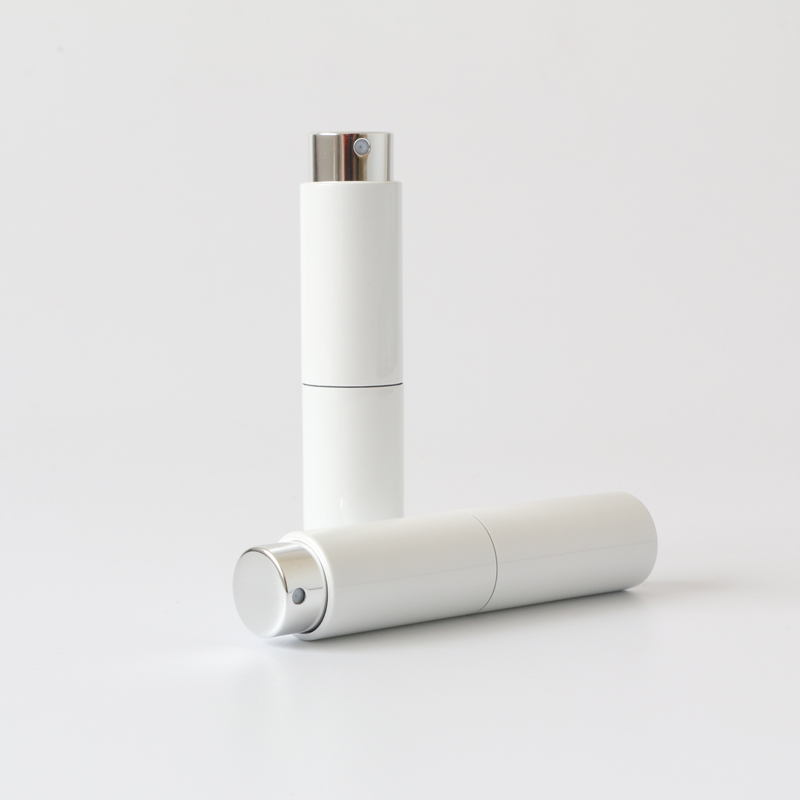 empty luxury rotary aluminum perfume atomizer spray bottle 8ml 10ml 15ml 20ml with custom logo