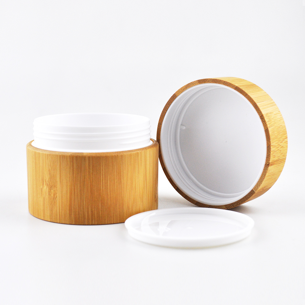 empty mini 5g 10g 15g 20g 30g 50g 100g150g 200g bamboo PP cosmetic container for cream