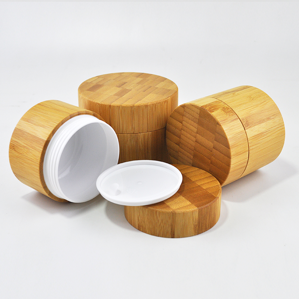 empty mini 5g 10g 15g 20g 30g 50g 100g150g 200g bamboo PP cosmetic container for cream
