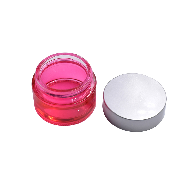empty packaging containers skin care bottles 20ml 30ml cute jar 50ml pink cosmetic jars for face cream