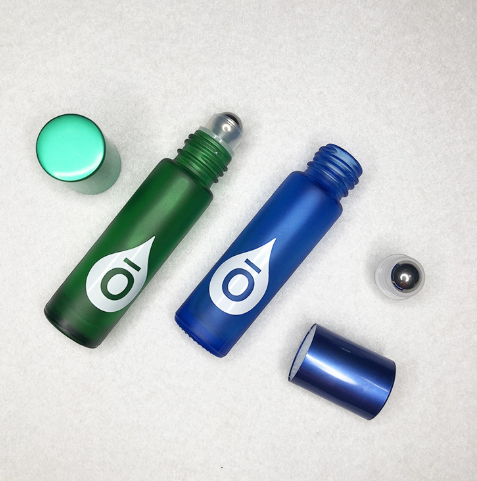 empty perfume amber blue 10ml glass perfume bottle with roller ball essential oils bottles with roller 5ml roll on bottle