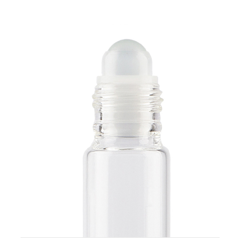 empty perfume amber blue perfume bottle with roller ball essential oils bottles with roller 5ml 10ml clear glass roll on bottle