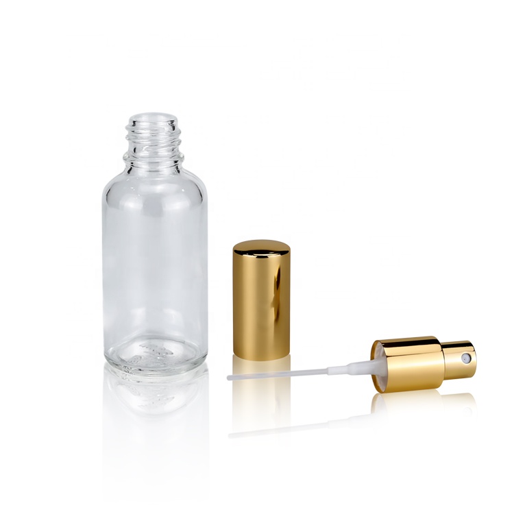 empty perfume spray bottle luxury cosmetic packaging glass spray bottle cosmetic glass jar