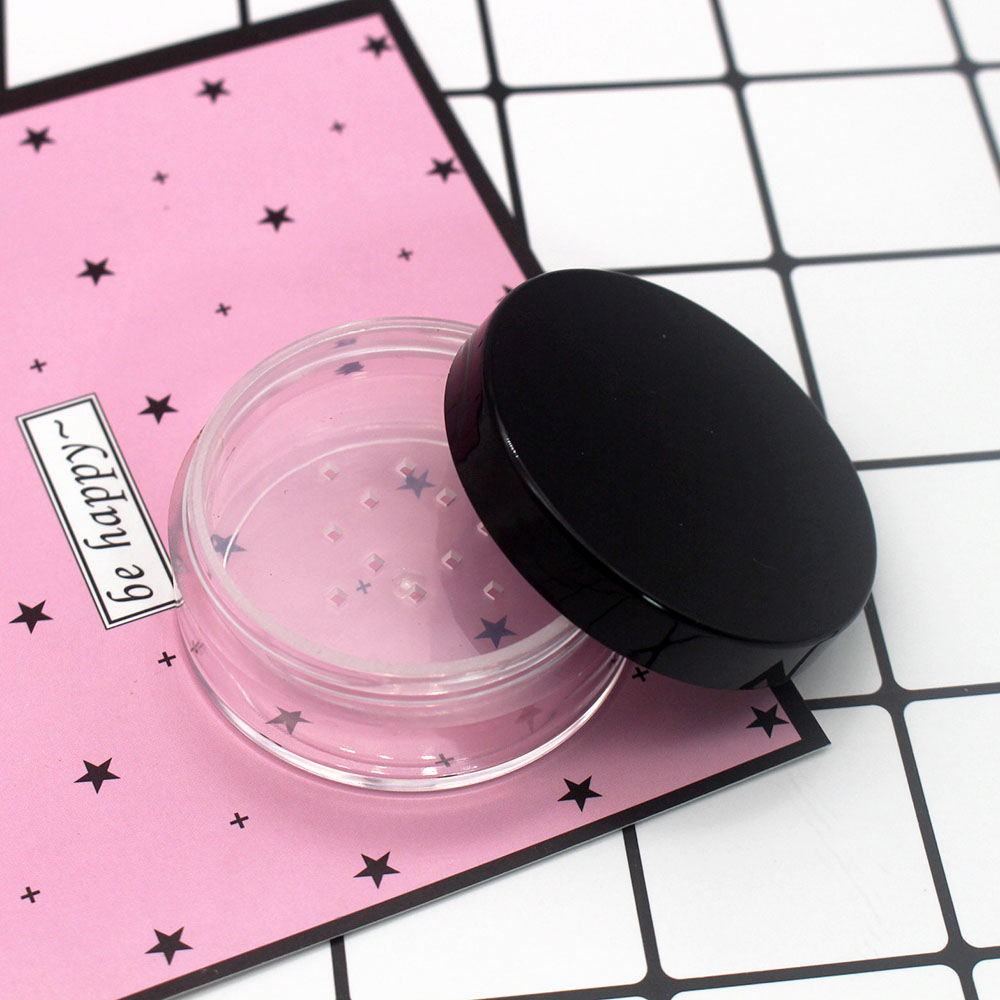 empty plastic 15g loose powder jar with sifter