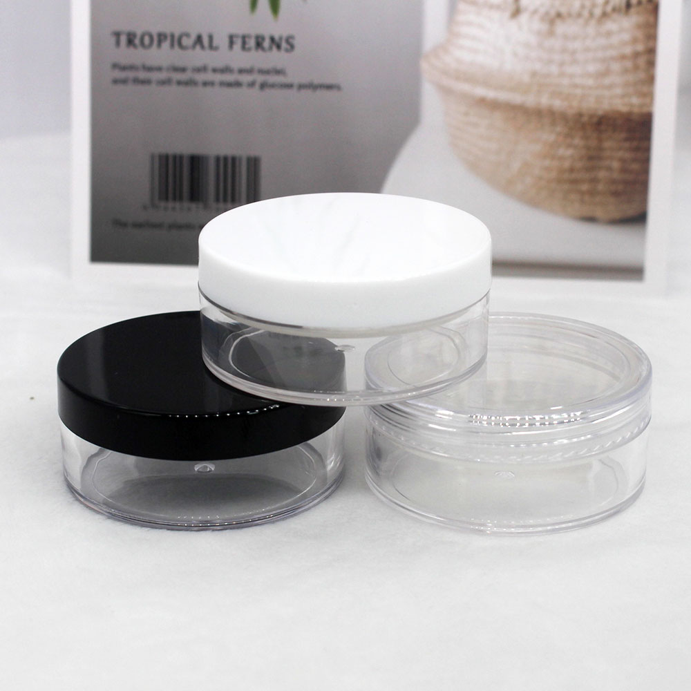empty plastic 15g loose powder jar with sifter