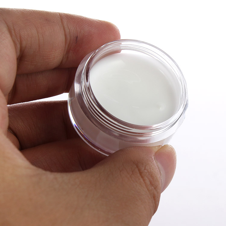 empty plastic sample container 10g clear jar with lid for Eye Cream, Eye Shadow